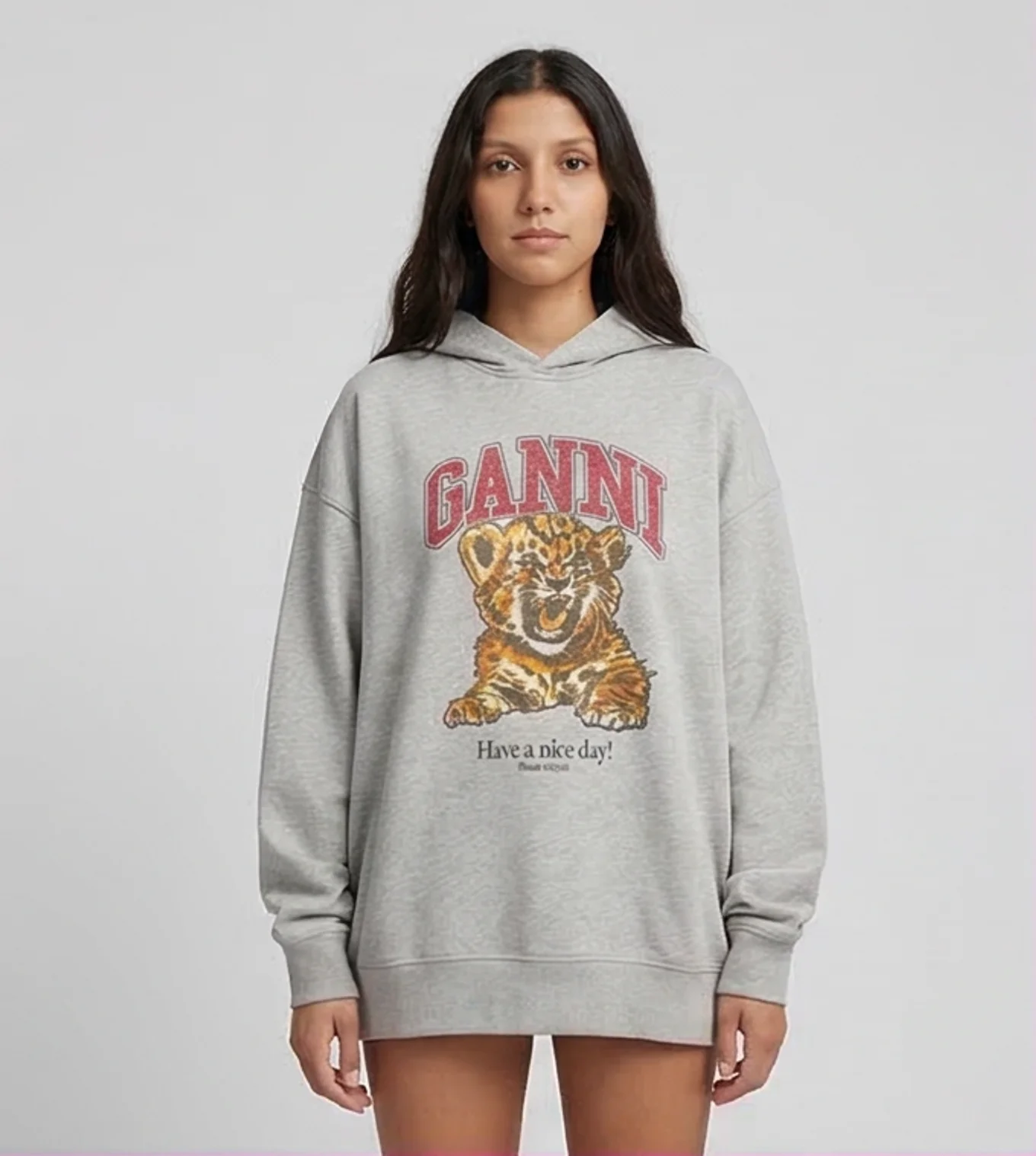 Grey Tiger Hoodie